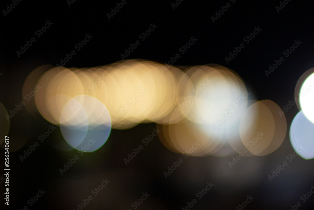 Obraz premium blur street night background