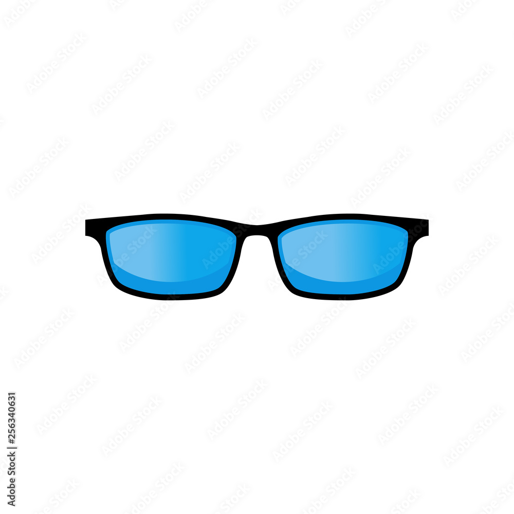 glasses logo design vector