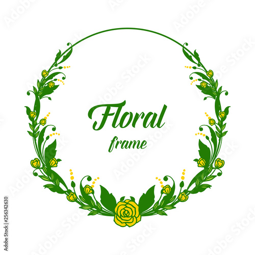 Wallpaper Mural Vector illustration design artwork foliage floral frame with card template Torontodigital.ca