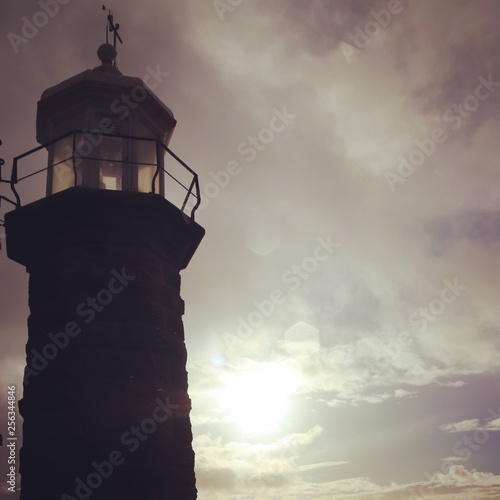 lighthouse at sunset