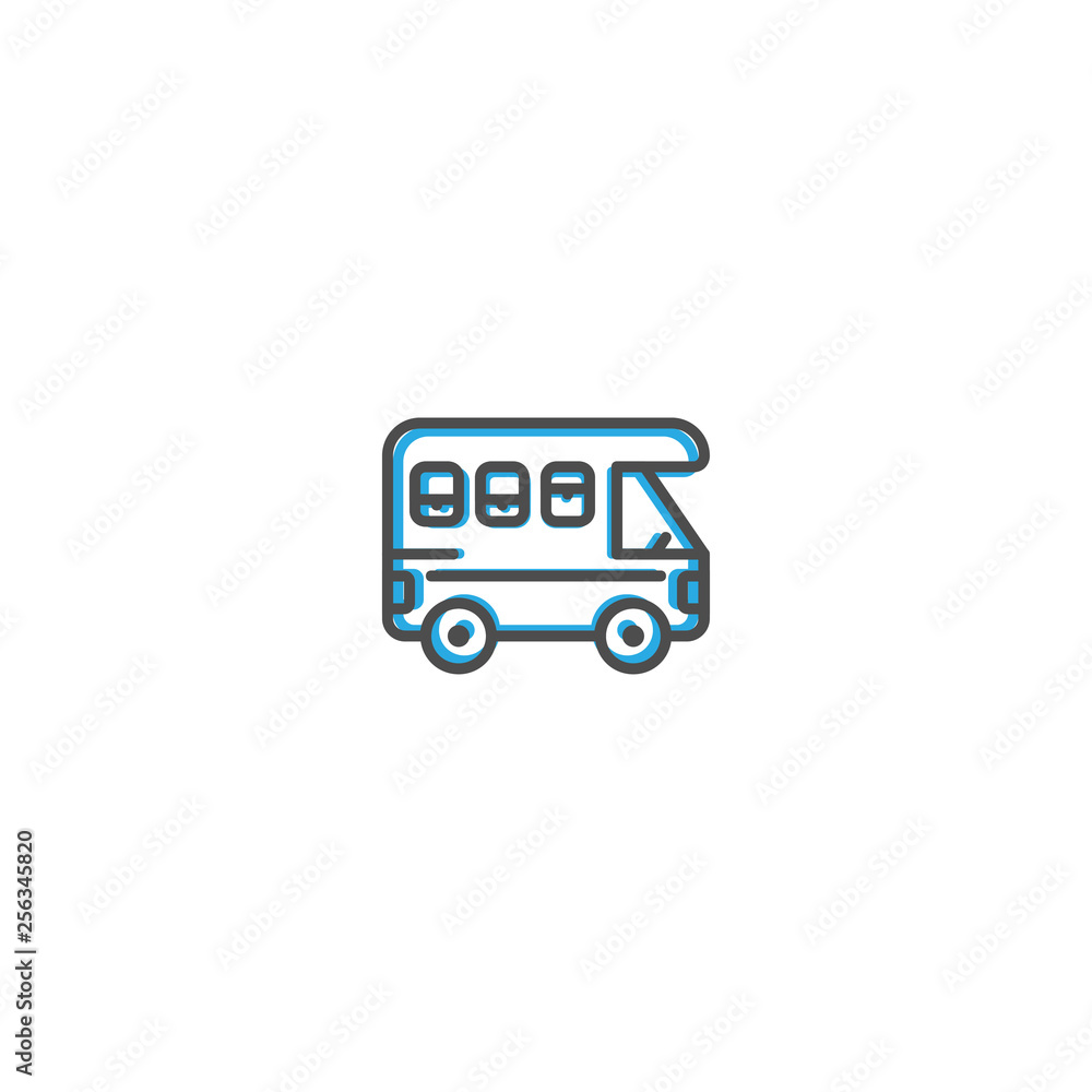 Caravan icon design. Transportation icon vector design Caravan icon design. Transportation icon vector design