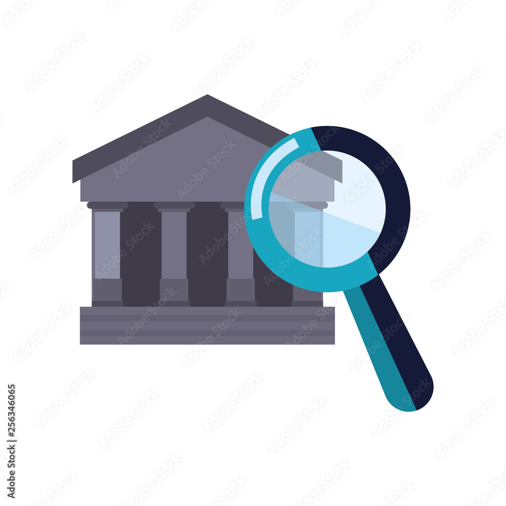 bank magnifying glass bank magnifying glass