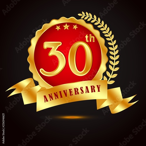 30 years anniversary gold vector art 7.zip