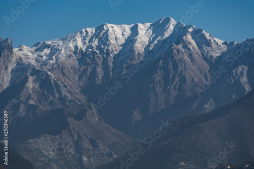 Massa Italy, Mountains with snow in the top