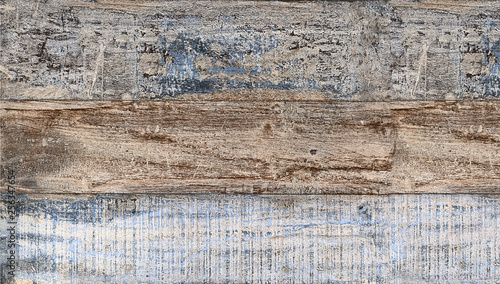 weathered colourful wooden strips