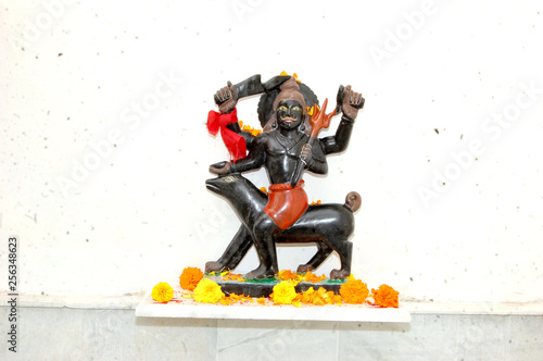 Shani dev is the Indian demigod of the planet Saturn. photo