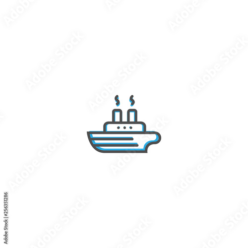 Wallpaper Mural Ship icon design. Transportation icon vector design Torontodigital.ca
