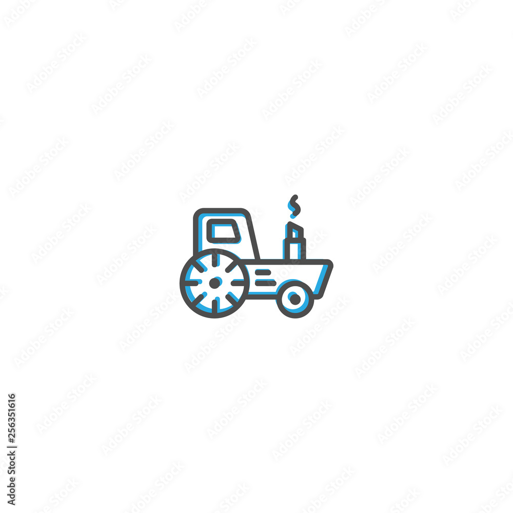 Tractor icon design. Transportation icon vector design Tractor icon design. Transportation icon vector design