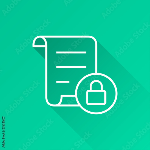 Data security - vector icon for graphic and web design.
