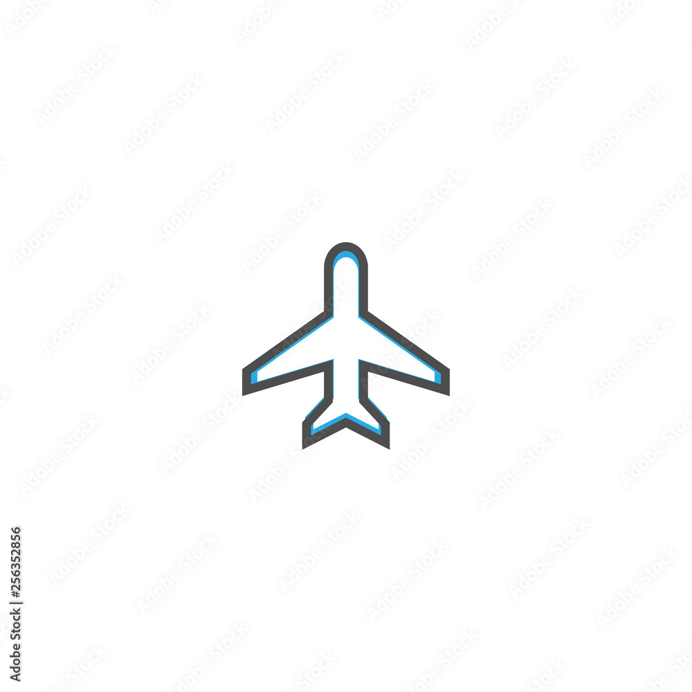 Airplane icon design. Transportation icon vector design Airplane icon design. Transportation icon vector design