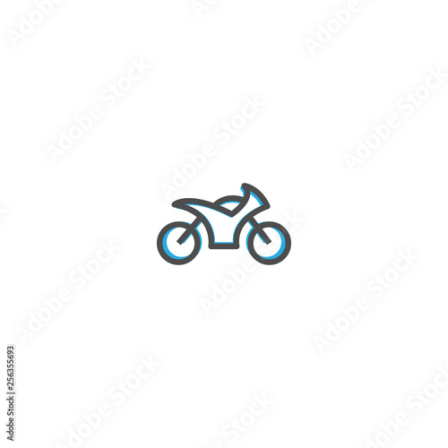 Motorcycle icon design. Transportation icon vector design © Robani