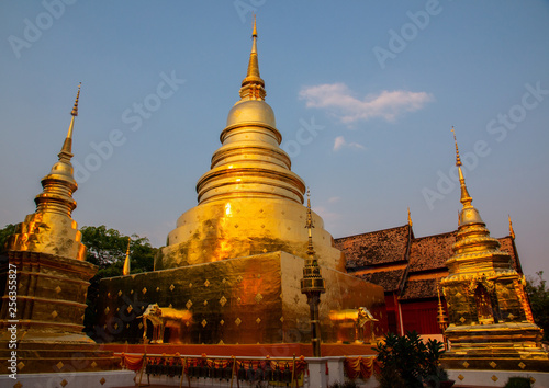Wat Phra Sing Temple located in Chiang Mai Province, Thailand