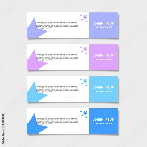 Vector abstract geometric design banner web template