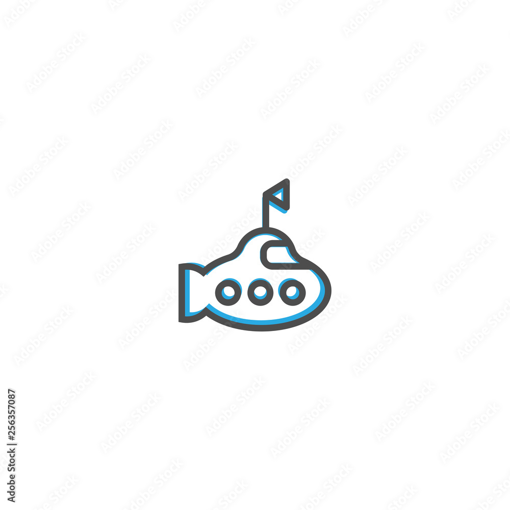 Submarine icon design. Transportation icon vector design Submarine icon design. Transportation icon vector design