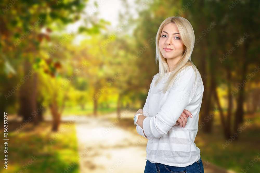 Closeup portrait of cute young business woman smiling Closeup portrait of cute young business woman smiling