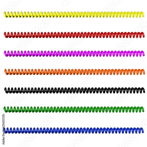 Colorful spiral telephone c...