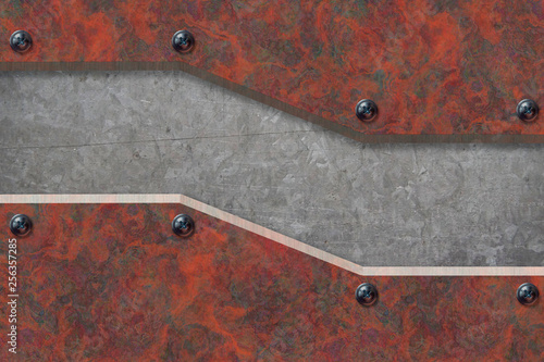 Abstract Metal textured Ind...