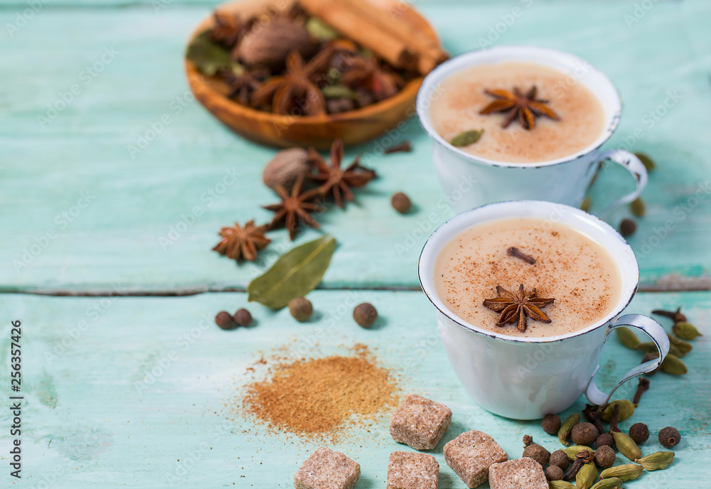 masala tea with different spices masala tea with different spices