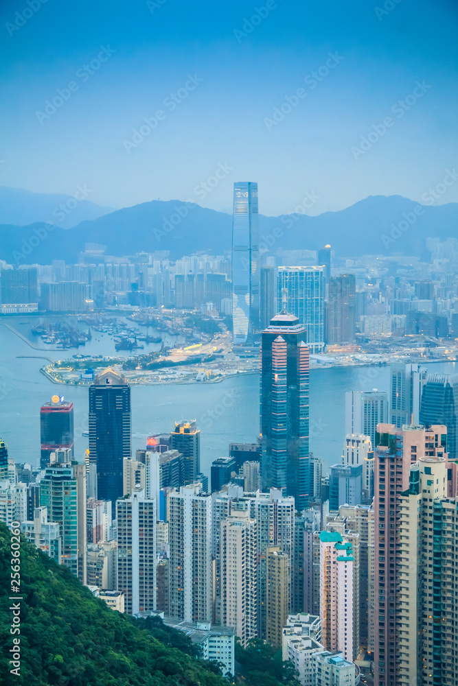 Fototapeta premium Hong Kong City Skyline at night