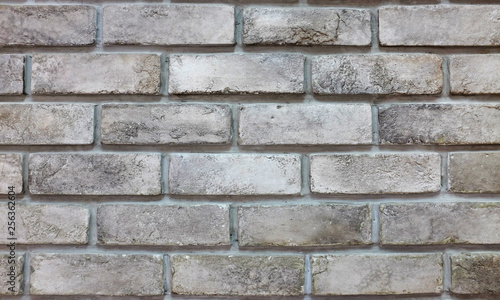 Background of grey brick wall.