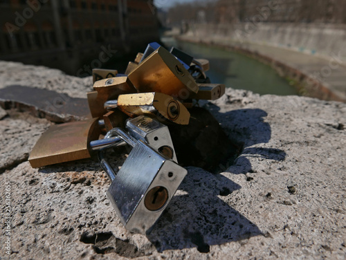 locks love symbol in Rome