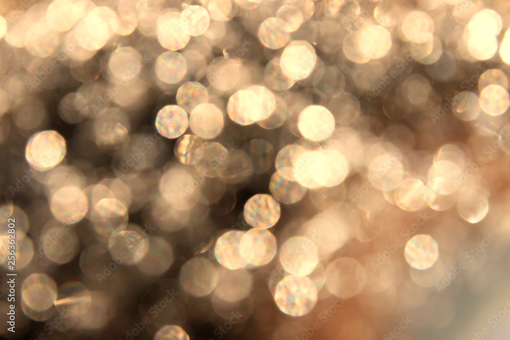 Golden Abstract bokeh light effect on background Golden Abstract bokeh light effect on background