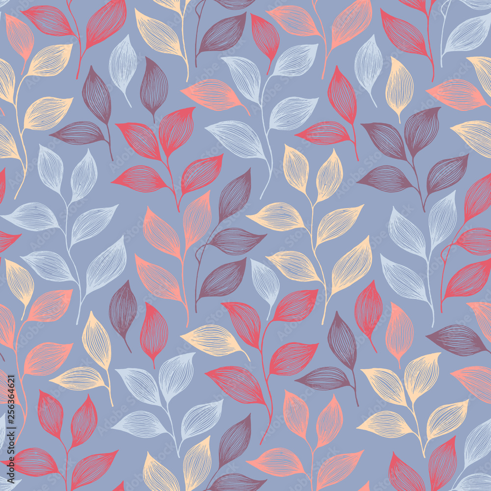 Wrapping tea leaves pattern seamless vector illustration. Wrapping tea leaves pattern seamless vector illustration.