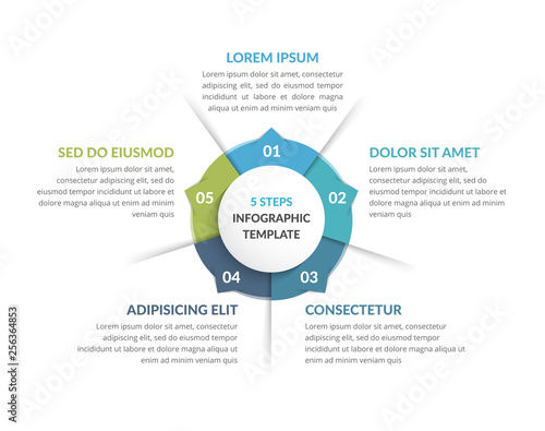 Circle Infographics - Five Elements