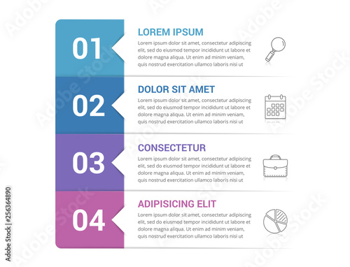 Infographic Template with 4 Steps