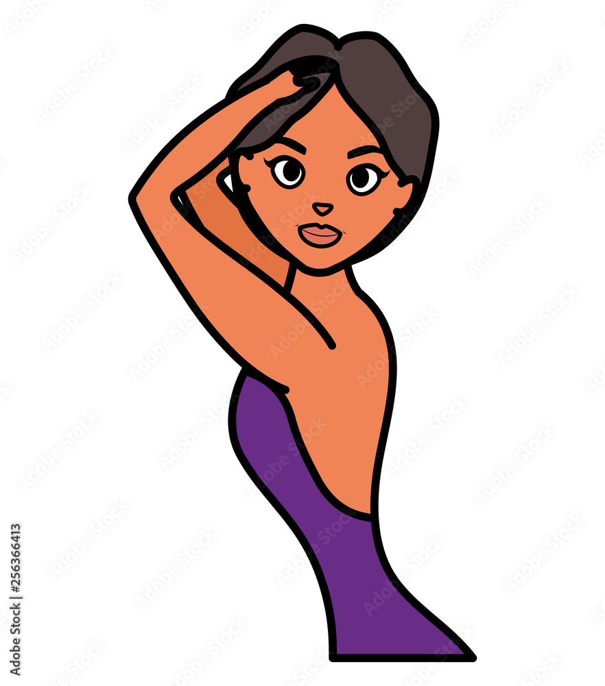 beautiful and sensual woman character beautiful and sensual woman character