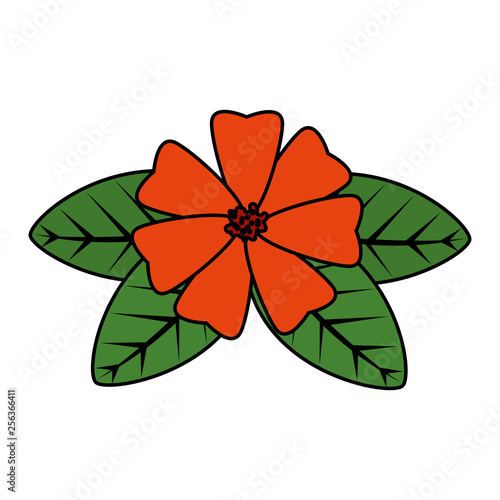 flower with leafs icon