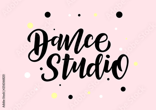 Dance studio  hand drawn lettering
