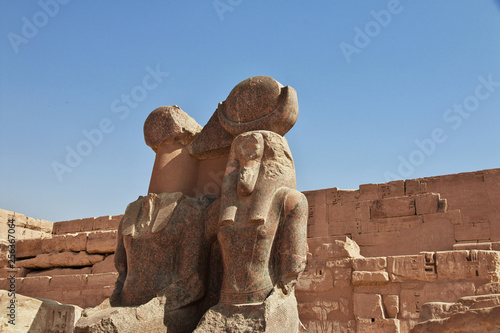 Medinet Habu temple,  Luxor, Egypt, Pharaoh, Nile, Hieroglyphs, Frescoes photo