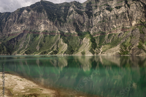 Fototapeta Naklejka Na Ścianę i Meble -  Mountains and lake. Gunib district of Dagestan