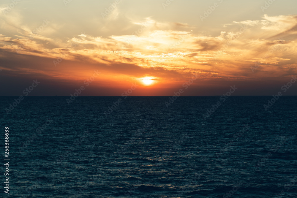 Sunset with Horizon