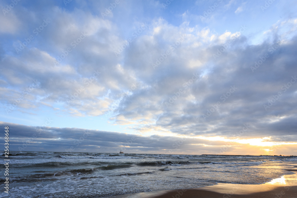 beach and sea in winter beach and sea in winter