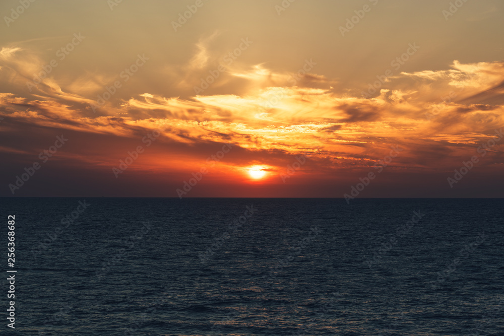 Sunset with Horizon