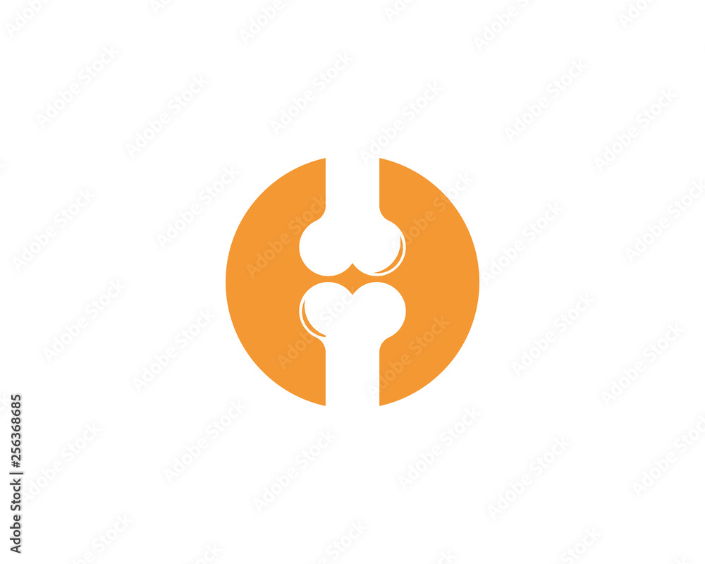 Bone logo concept illustration design Bone logo concept illustration design