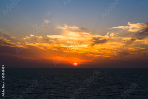 Sunset with Horizon