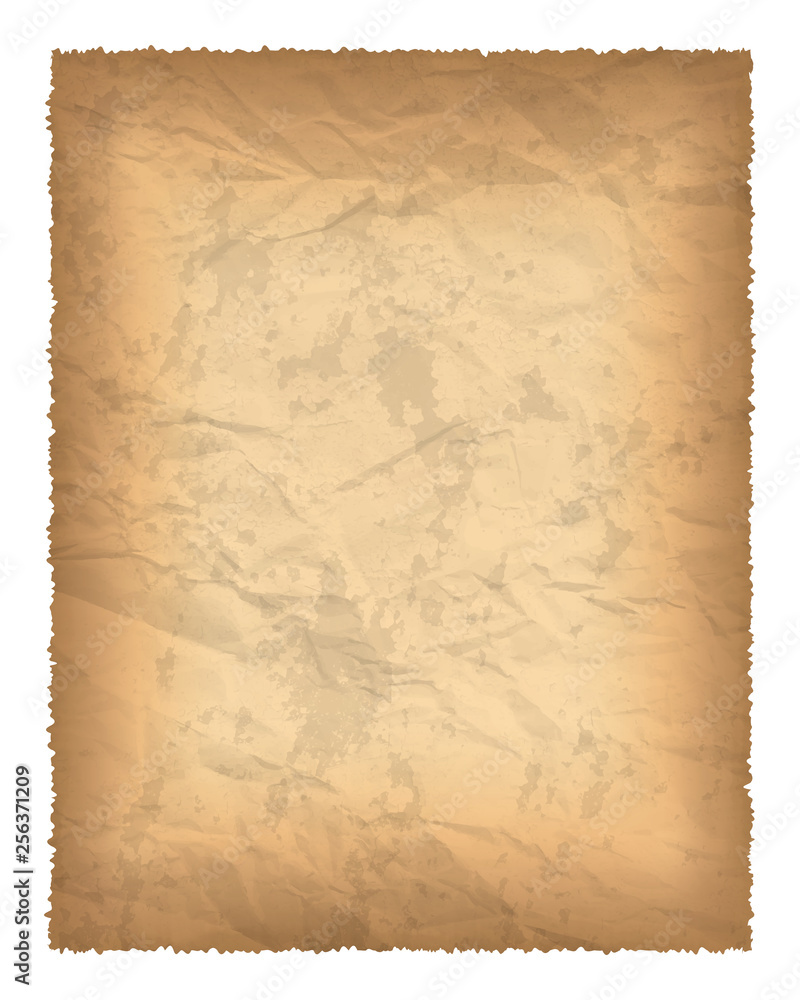 Fototapeta premium Old paper with burnt edges