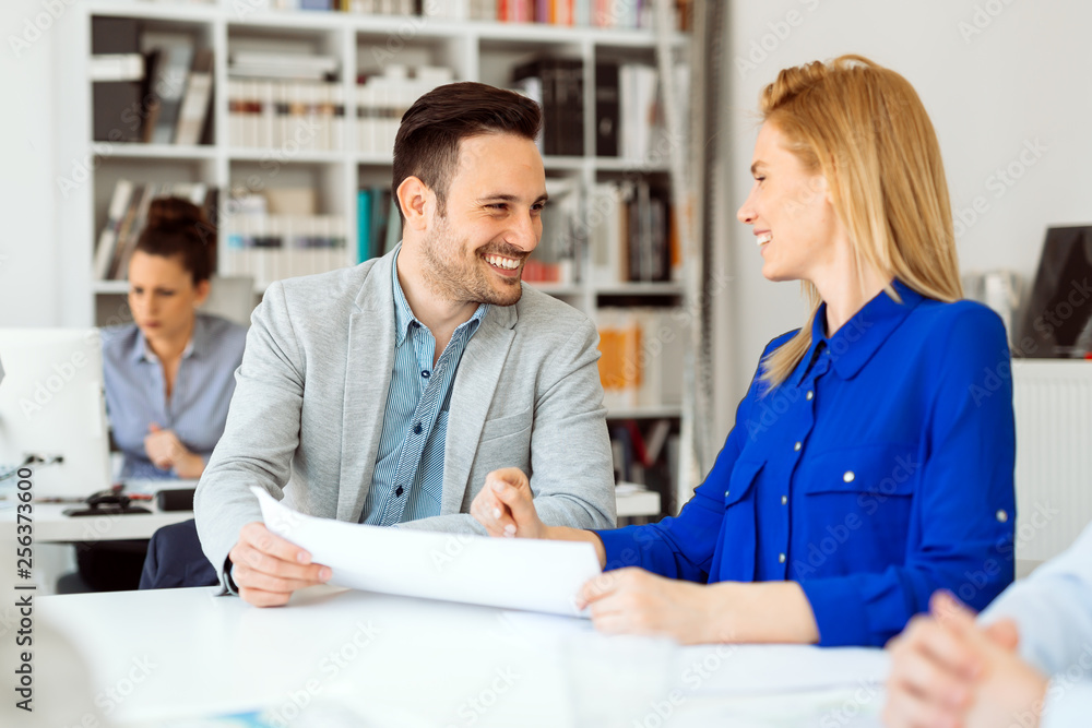 Obraz premium Busy office life