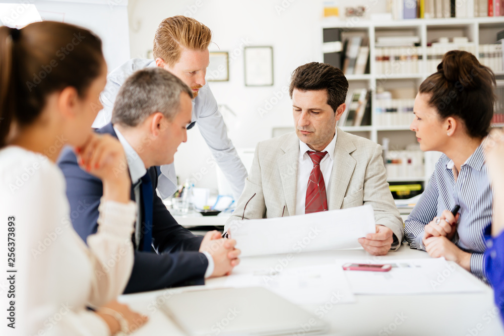 Business people discussing future plans Business people discussing future plans