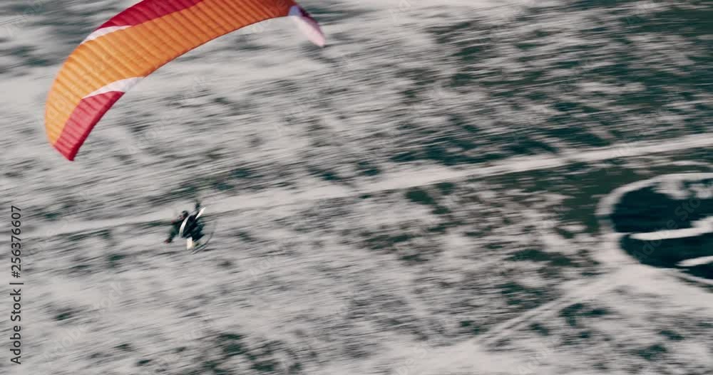 Aerial shots of low flying paraglider. Captured with DJI Zenmuse X7 camera in 6K resolution. Aerial shots of low flying paraglider. Captured with DJI Zenmuse X7 camera in 6K resolution.