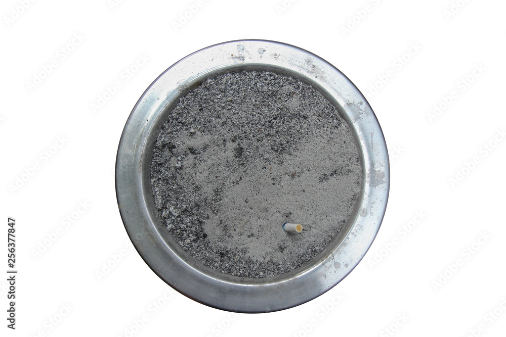 ashtray bin isolate on white background ashtray bin isolate on white background