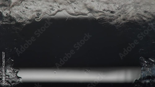 freezing of glass in winter in frost