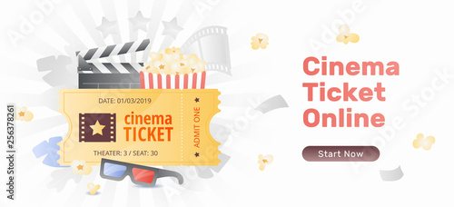 Cinema Ticket Online Banner