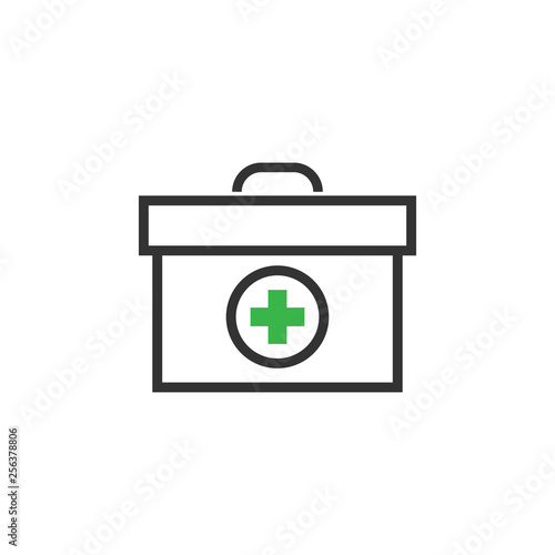 Medical box icon design template vector isolated