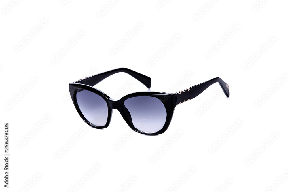 sunglasses with blue lenses isolated on white background sunglasses with blue lenses isolated on white background
