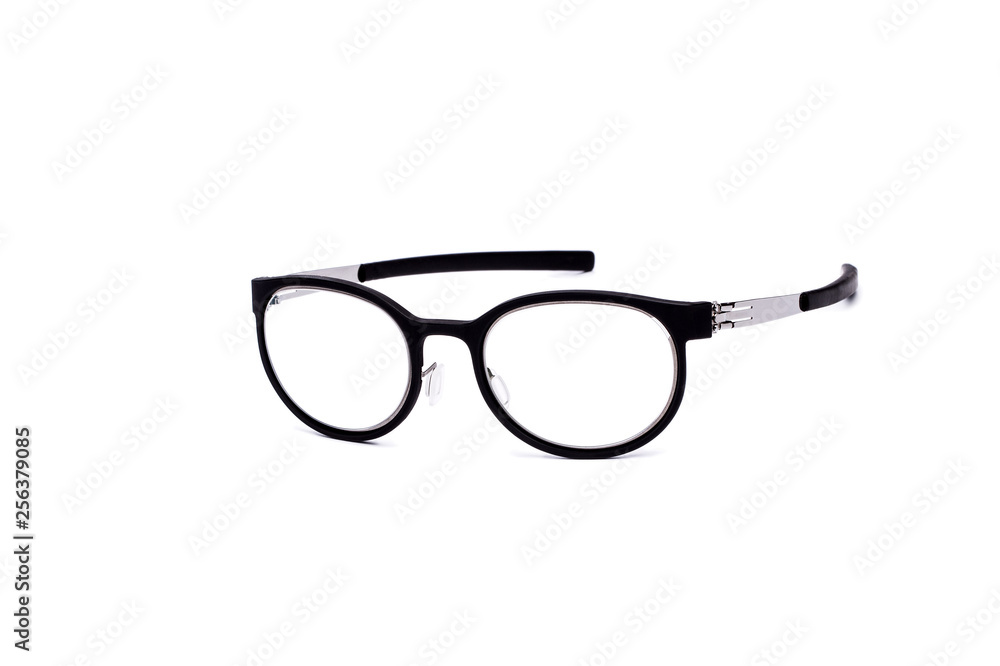 metal-rimmed glasses isolated on white background metal-rimmed glasses isolated on white background