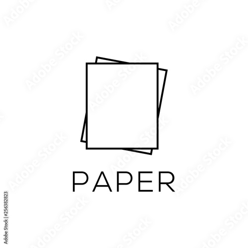 paper logo design and symbol
